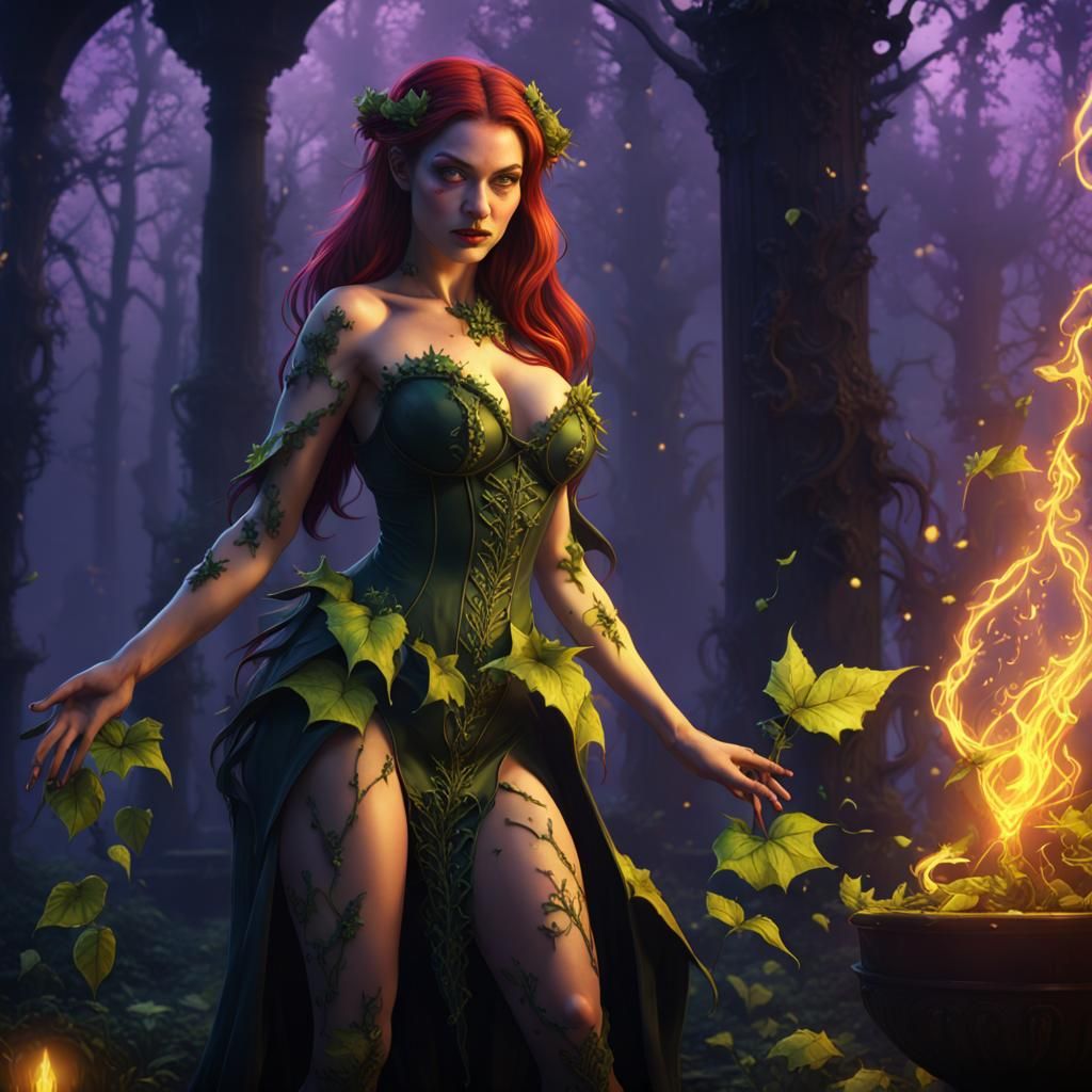 Poison Ivy Witchcraft: Dark Fantasy Art