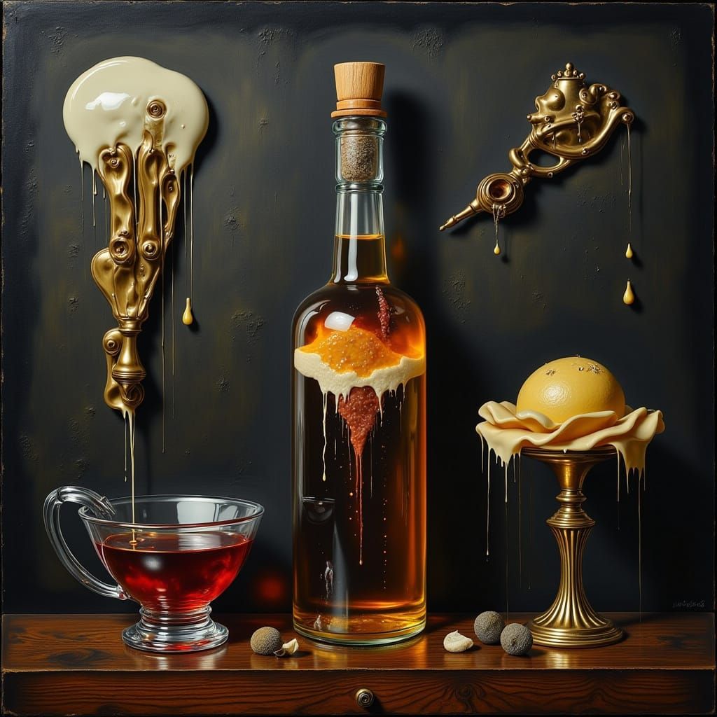 Minimalist Conceptual Art of Magic Potion