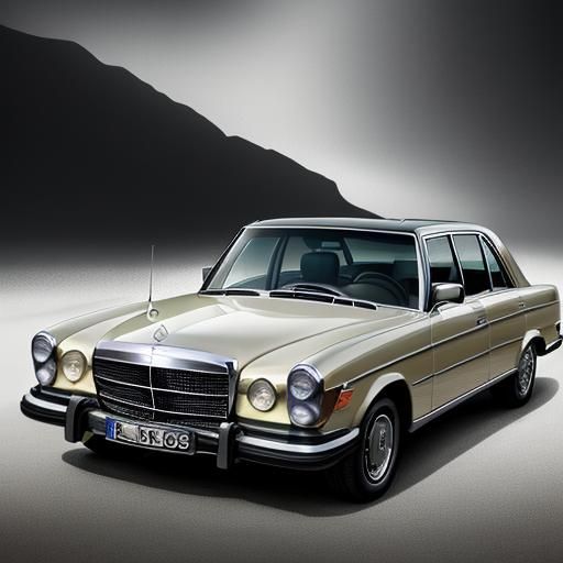 Mercedes-Benz 450 SEL 6.9 in Splash Art Style