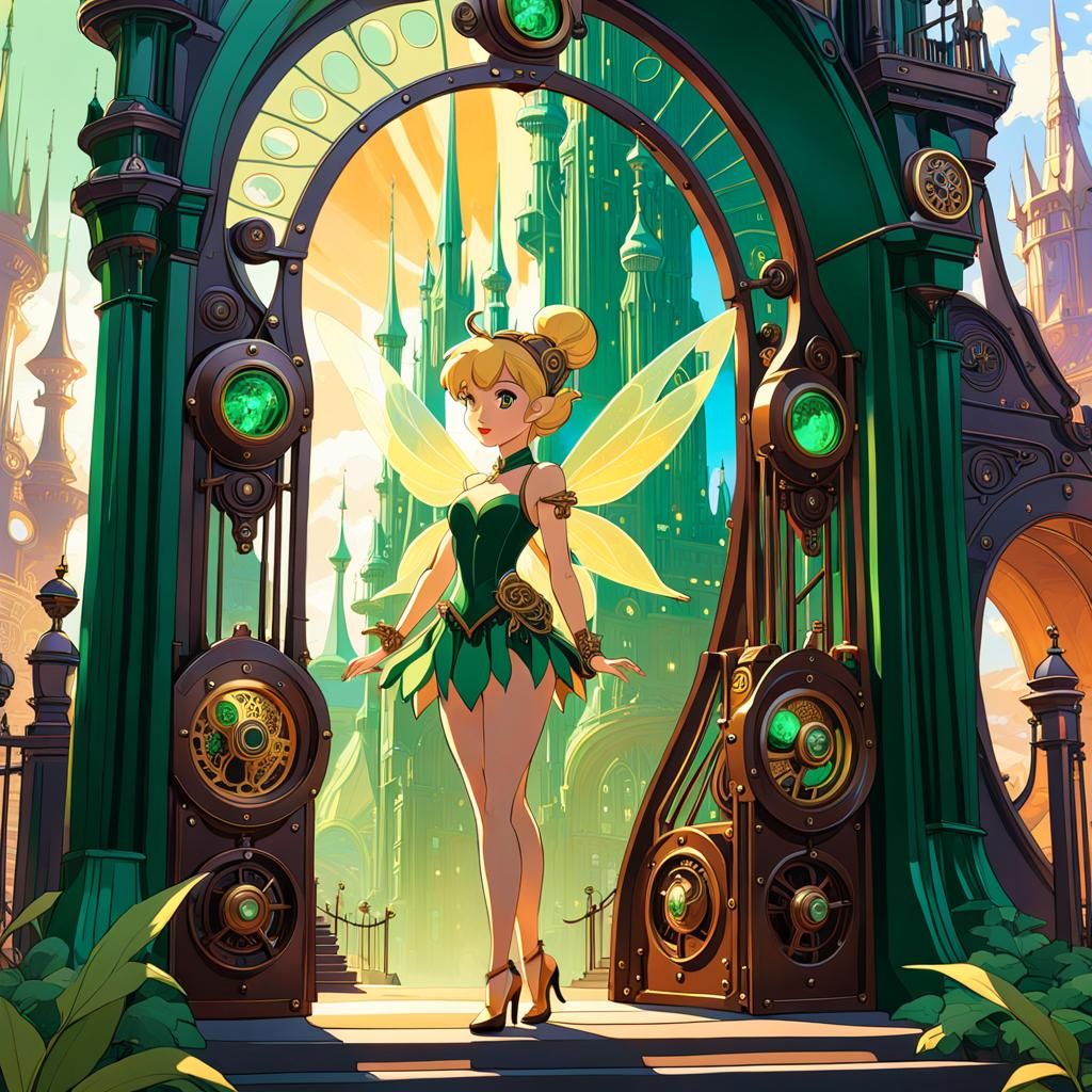 Tinkerbell and Emerald City in Steampunk Fantasy