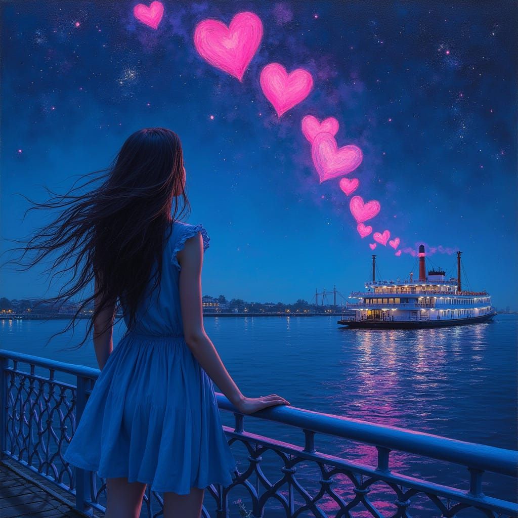 Starry Night Ferry Goddess