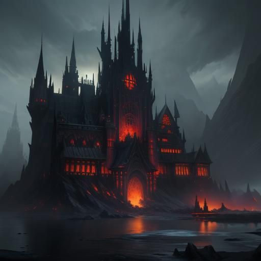 Fantastical Evil Entity in Detailed Matte Painting