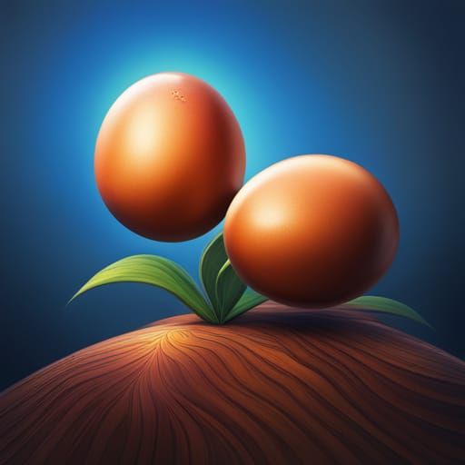 Hyperrealistic Egg Plant Concept Art