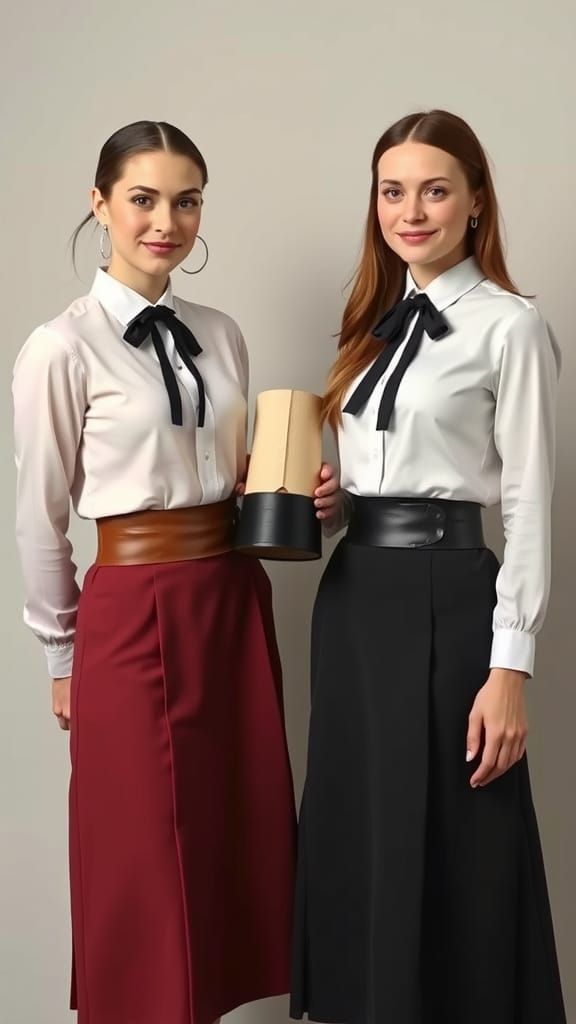 Formal Portrait of Women Presenting New Invention