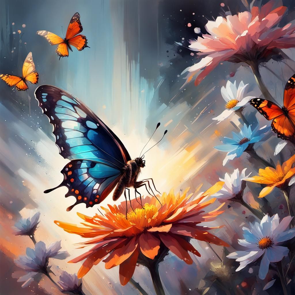 Flowers & Butterflies