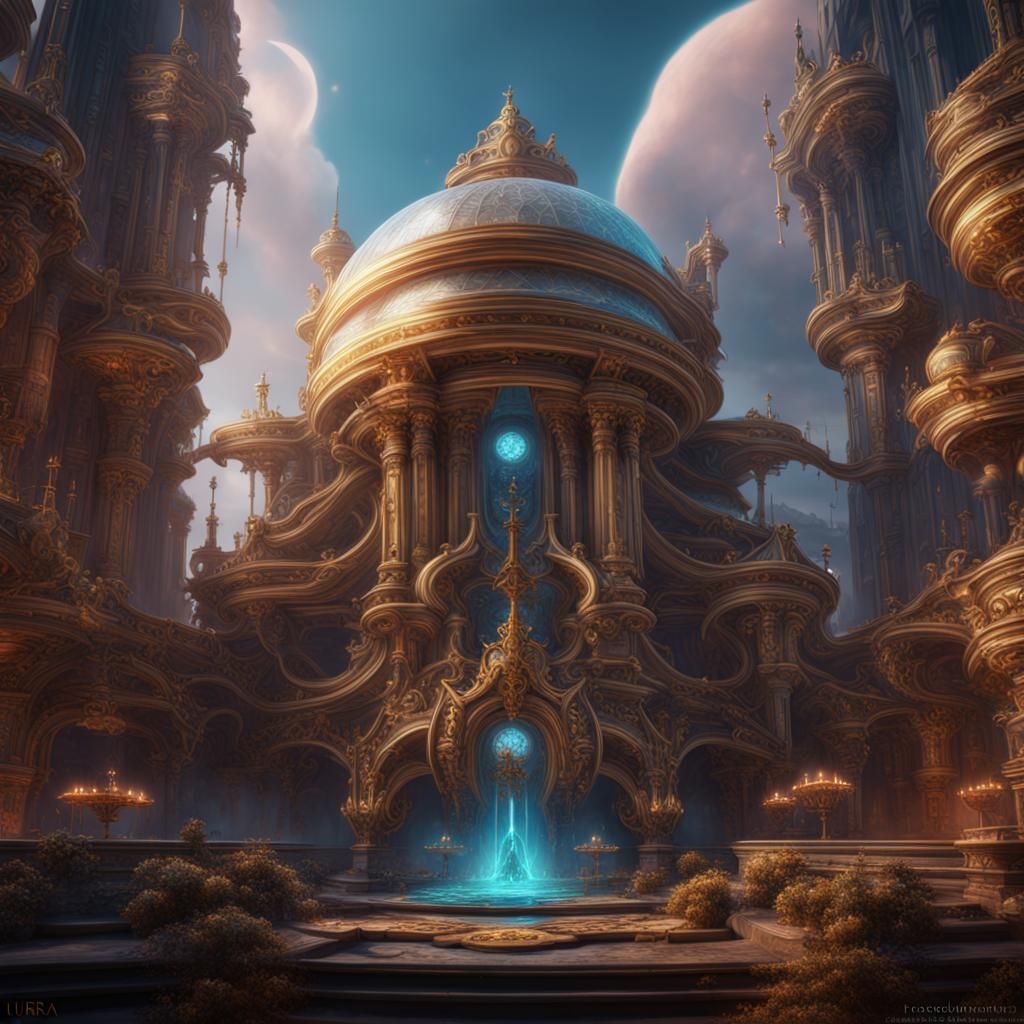 Detailed Matte Painting of Libra in Deep Color