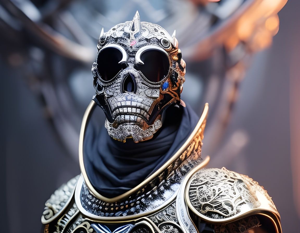 Majestic Skeleton King in Filigree Armor