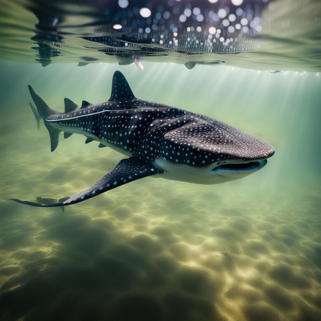 Whale Shark in Deep Water: Professional Photography