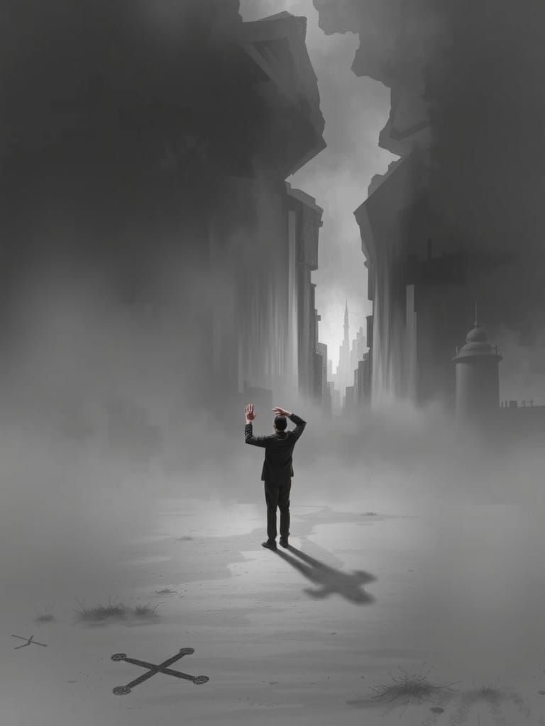 Surreal Figure in Fading Memory Landscape