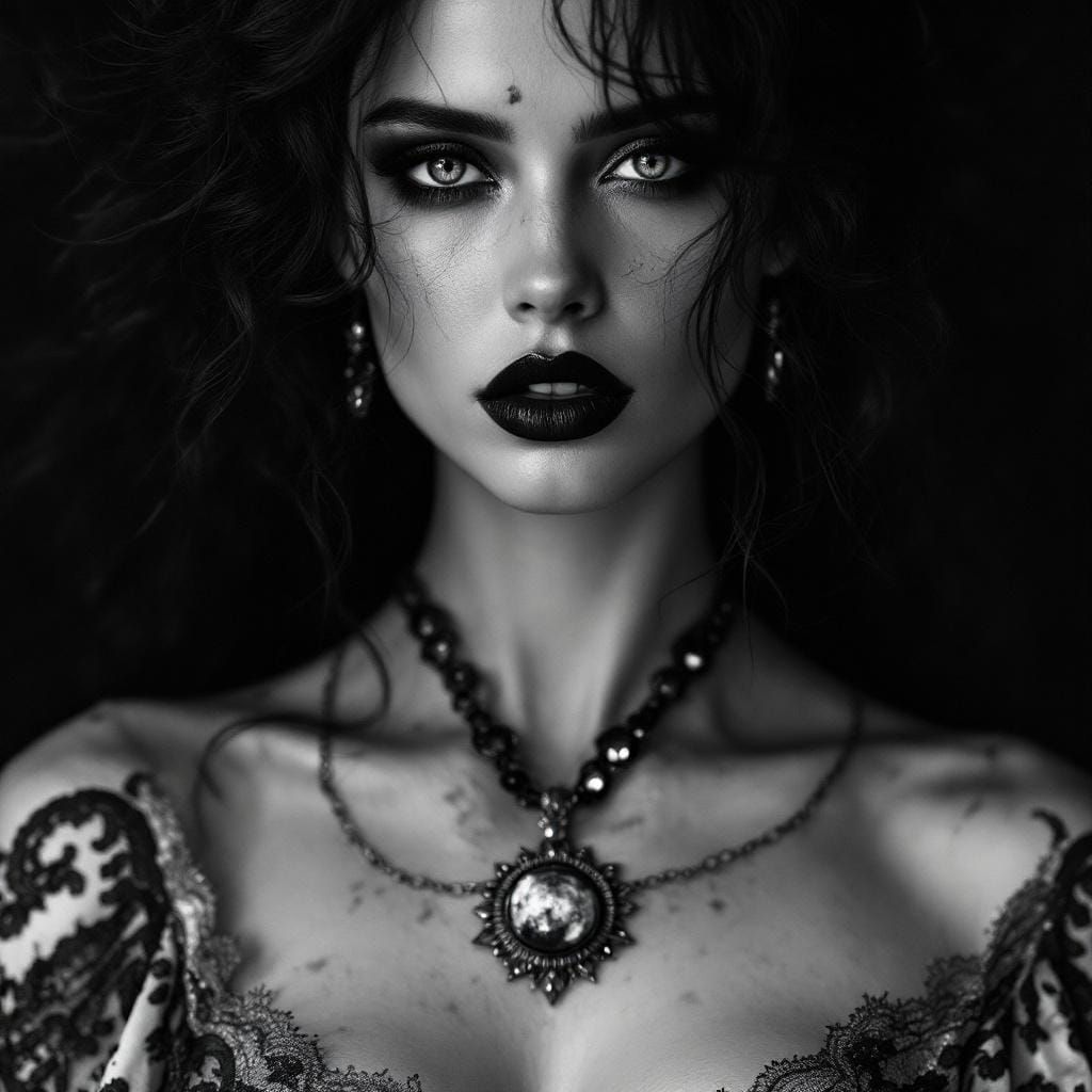 Gothic Queen of Eternal Night Portrait