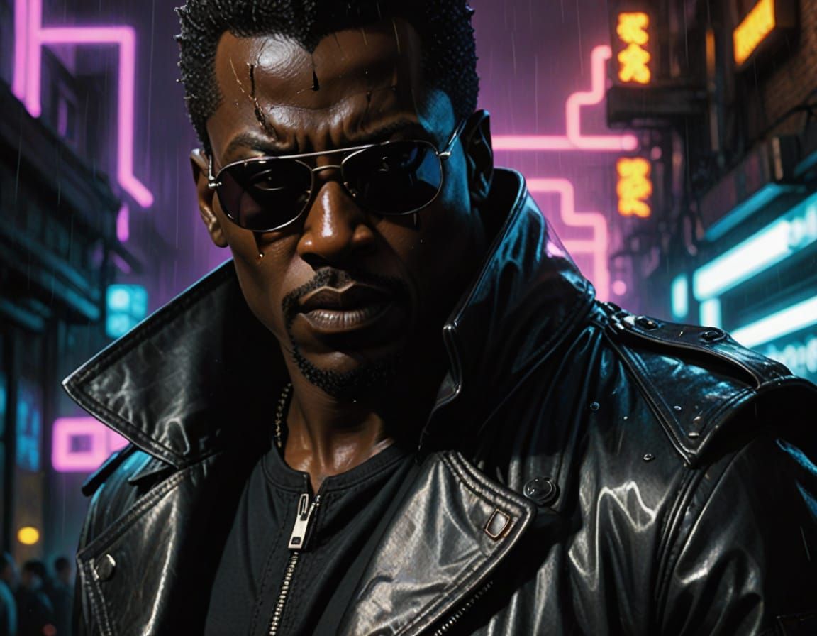 Gritty Blade Comic Book Art in Dark Alleys