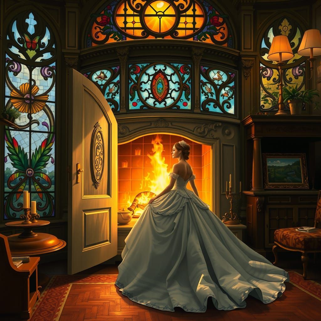 Victorian Princess Unveils Secret Doorway