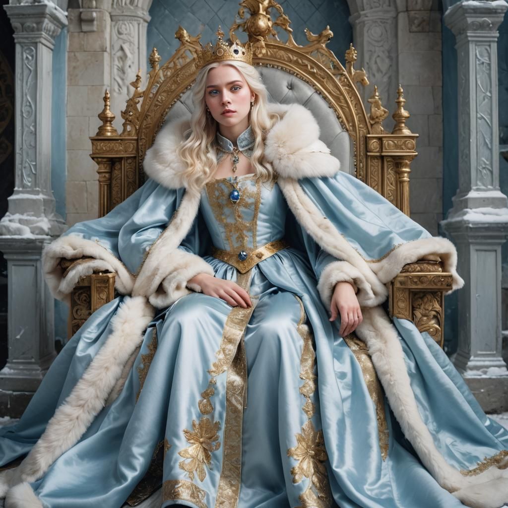 Medieval Princess Oil Portrait in the Far North