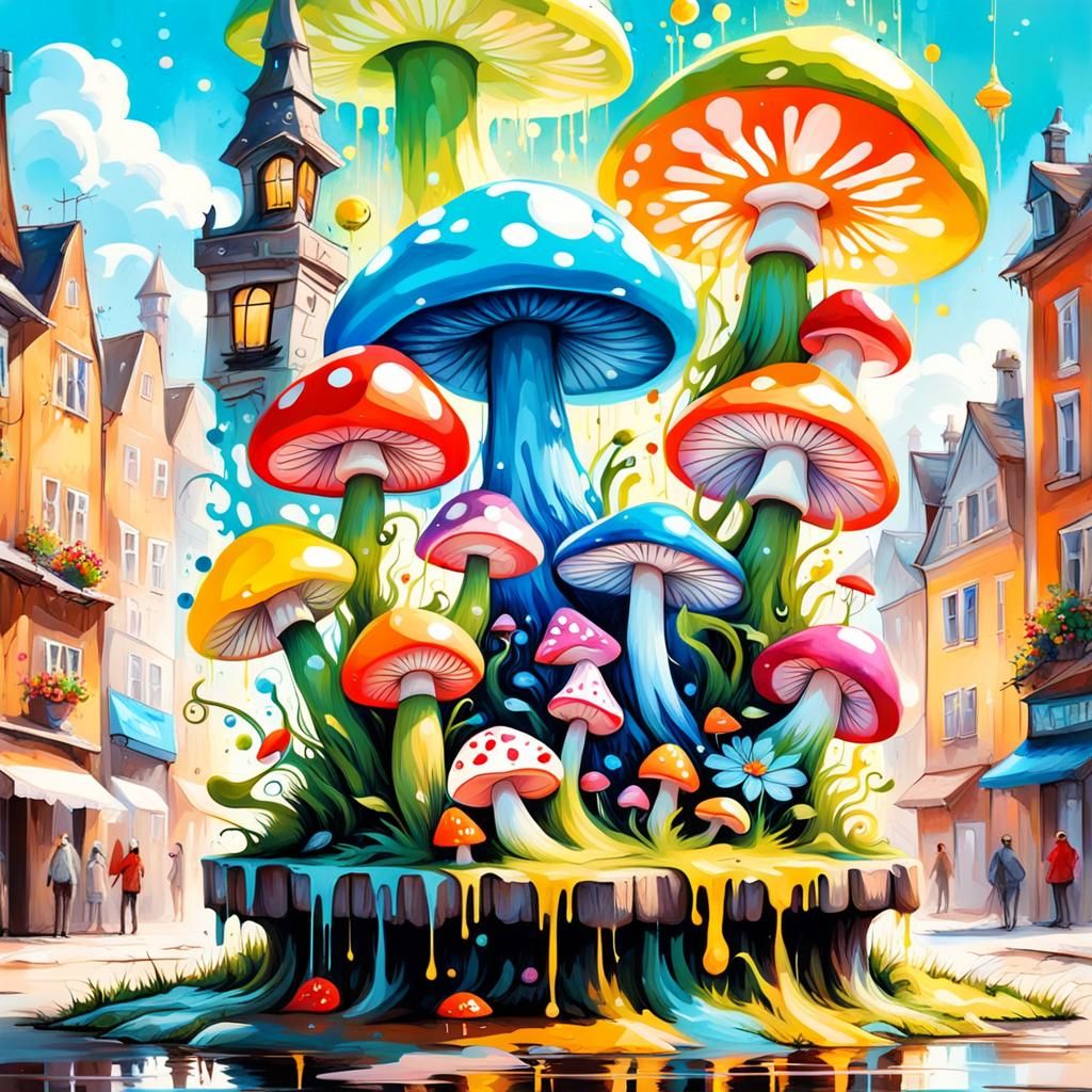 Imagine a grand celebration in the village square, with fair...