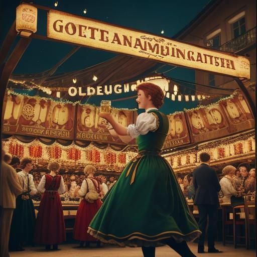 Oktoberfest Munich: Lively Bavarian Festivities at Night