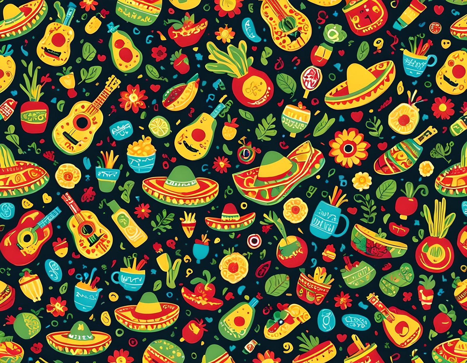 Cinco de Mayo Celebration with Festive Decorations