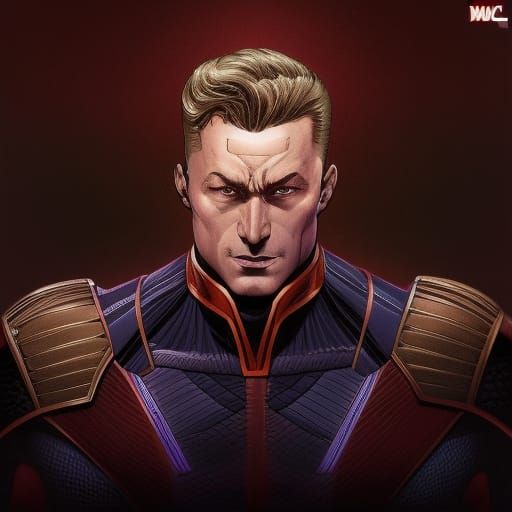 Homelander in Marvel Comics Art Style