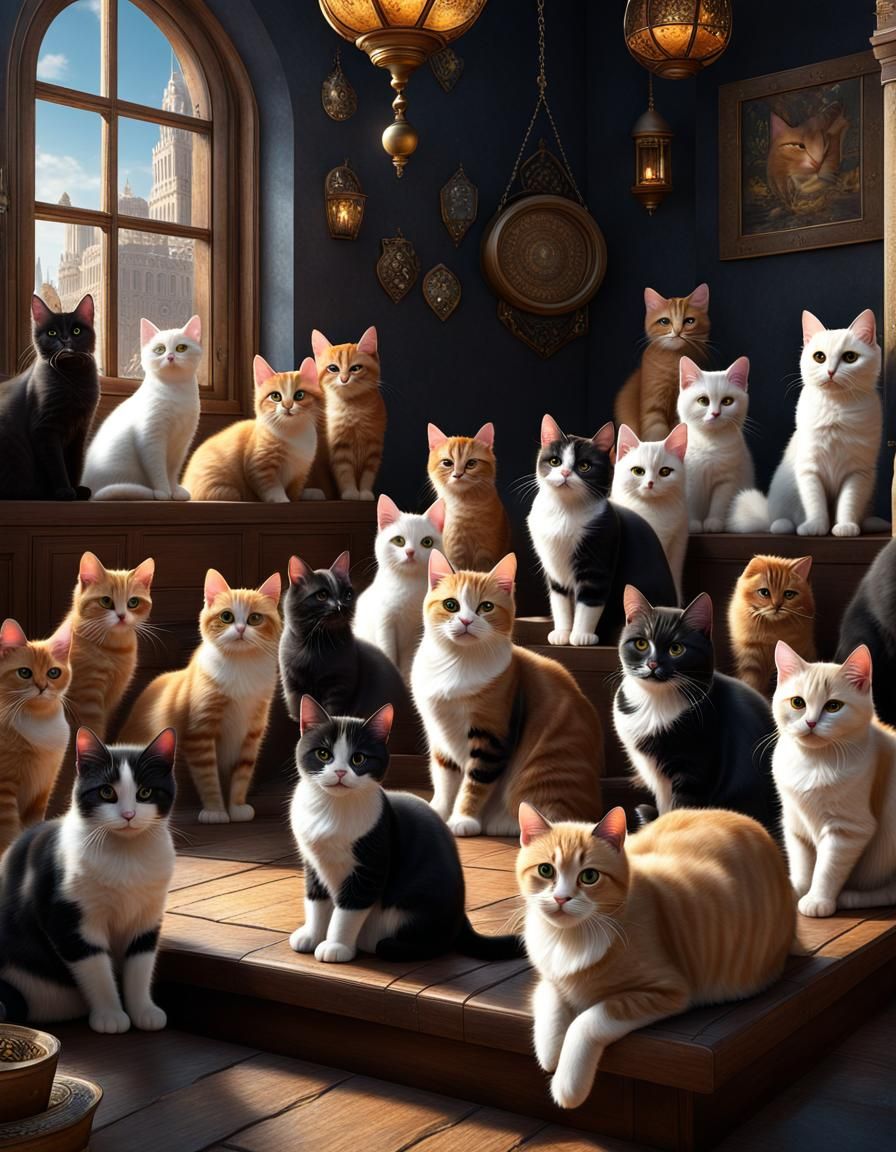 Cat Heaven Utopia: A World Full of Cats