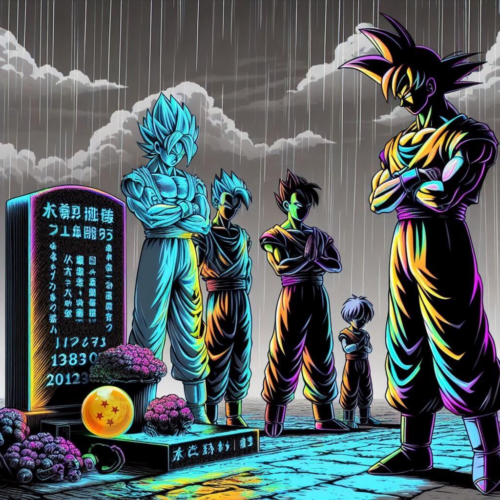 sonGoku from dragonball manga and other DBZ characters like ...