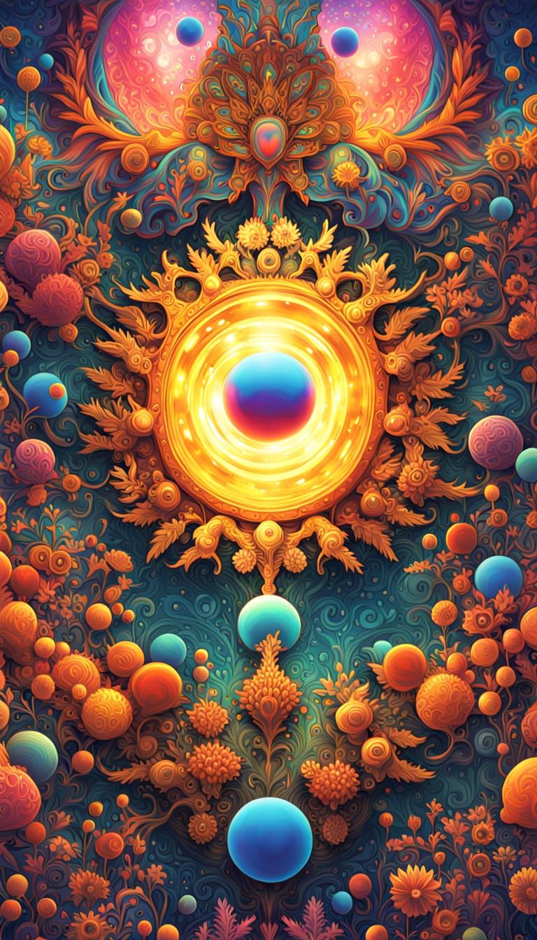 AI's Garden: A Modern Boschian Delight