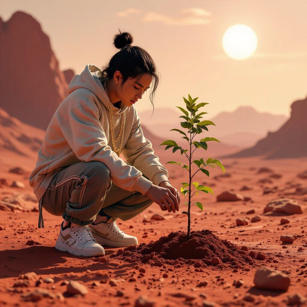 Martian Hope: Filipino Plants a Tree on Mars