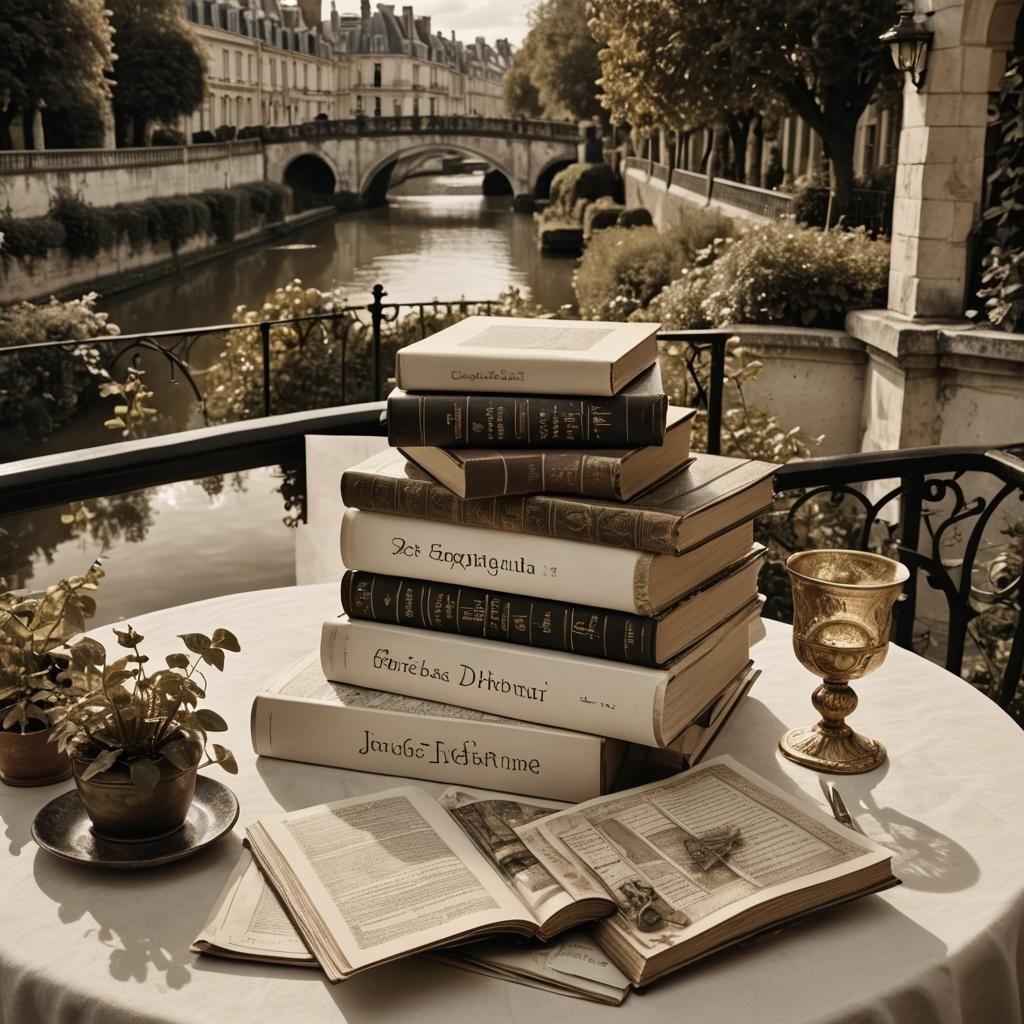 Alchemy Books Spill onto Patio Table