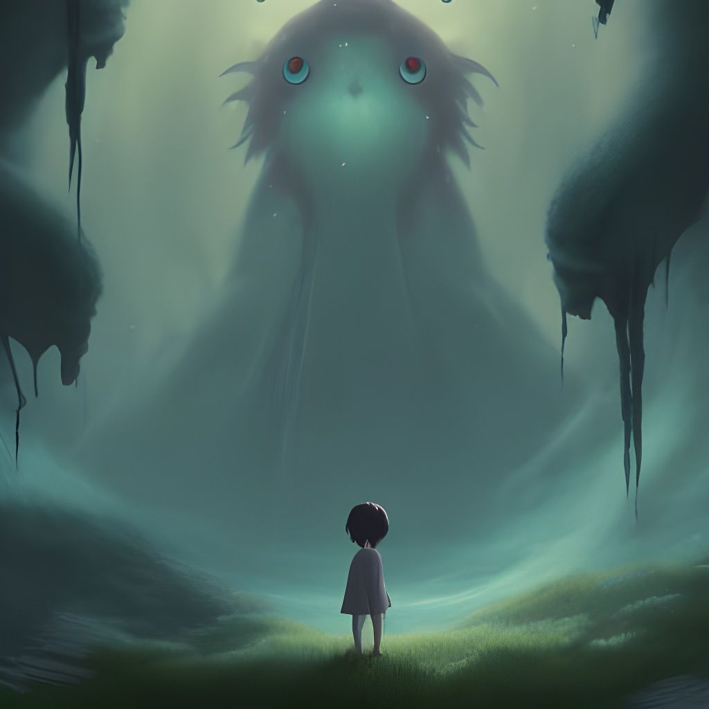 Cute Lovecraftian Abyss Stares Back: Ghibli-Inspired Anime