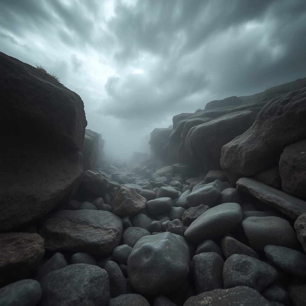 Dramatic Arroyo Portrait in Long Exposure Style