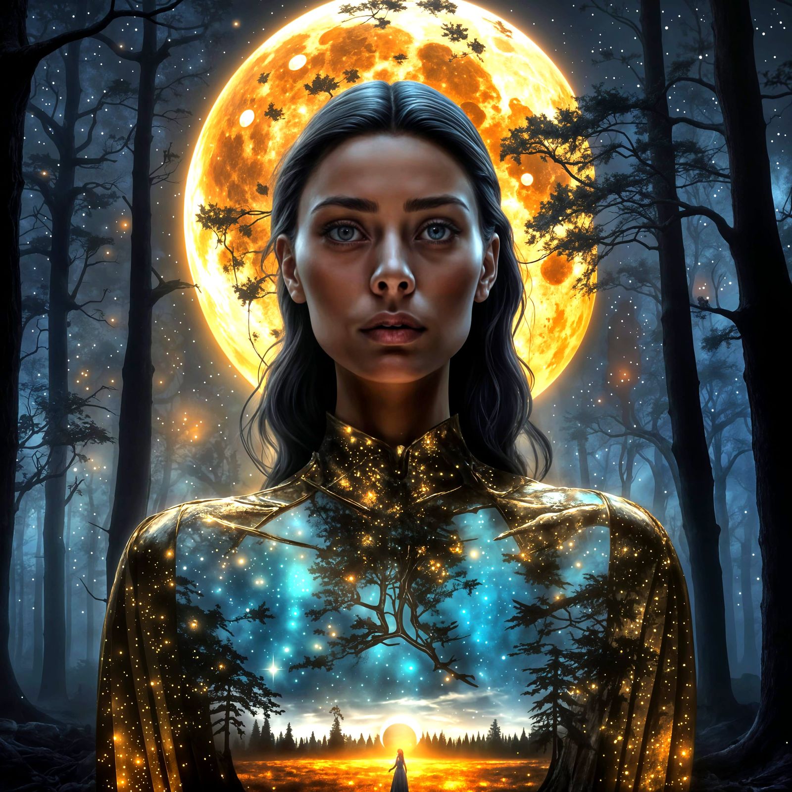 Ethereal Glass Beauty Illuminated by Celestial Light