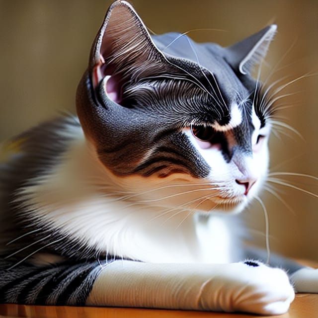 Intelligent Cat Portrait