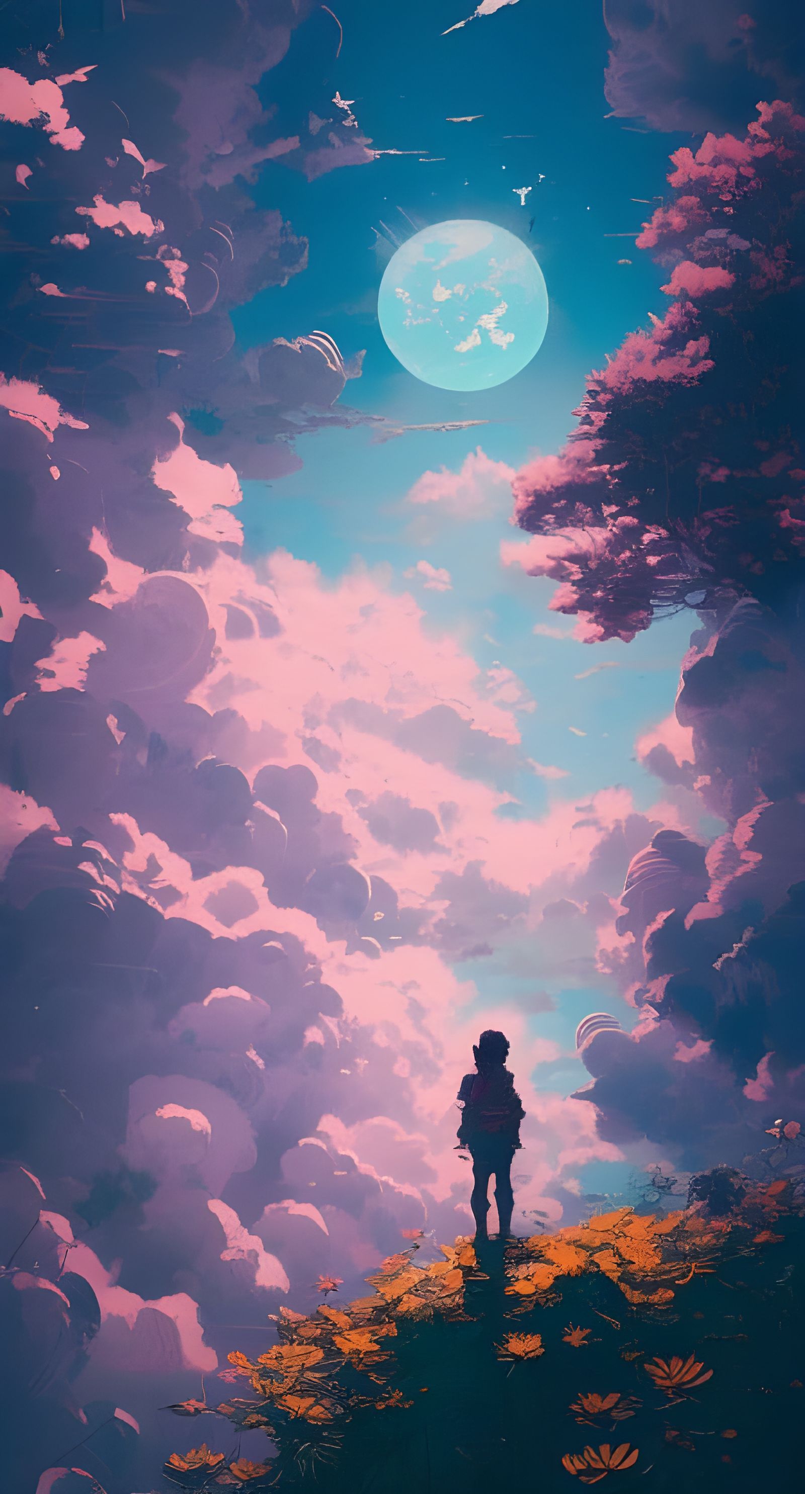 Japanese Cloudscape Art by Ismail Inceoglu