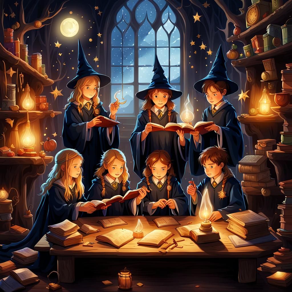 Magical Academy: Young Wizards Prepare for New Year