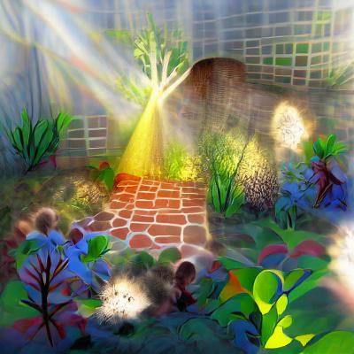 Enchanted Secret Garden Storybook Illustration