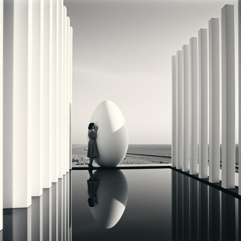Surreal Sisters Emerge from Slats in Silver Nitrate Photo