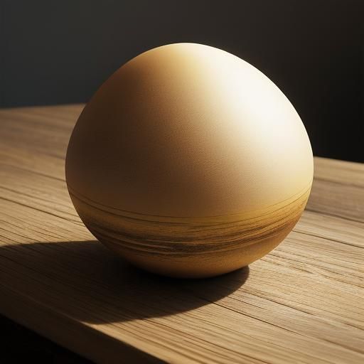 Macro Still Life: Egg in Golden Light