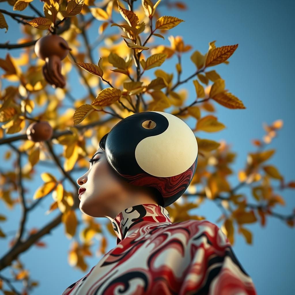 Autumnal Equinox Apple Tree in Avant-Garde Costume