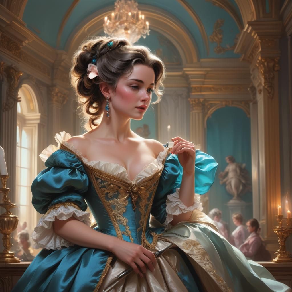 Regency Romance: Historical Sci-Fi Fusion in Baroque Style
