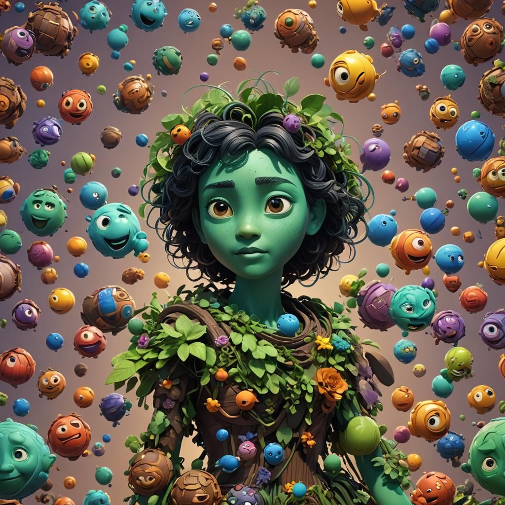 Gaia: 3D Digital Art in Pixar Style