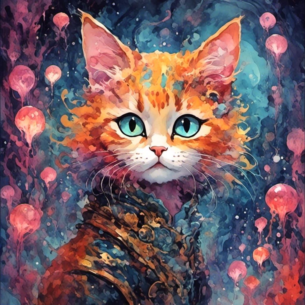 Bioluminescent Portrait in Detailed Fantasy Illustration Sty...