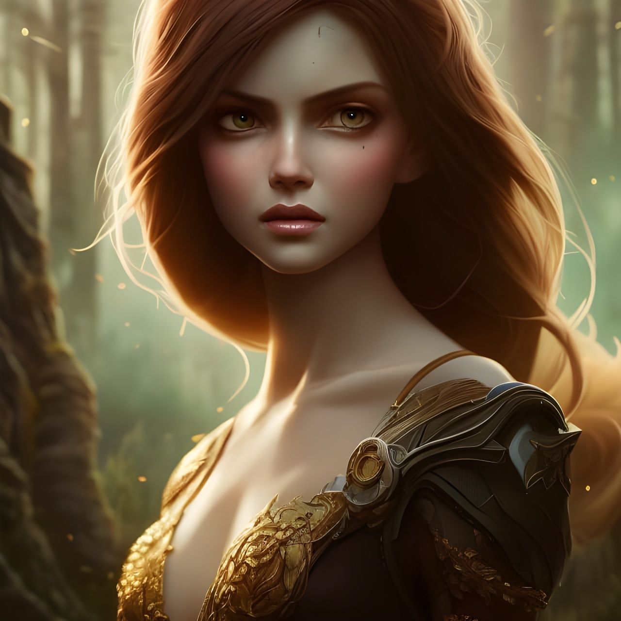 Dandelion with Cute Eyes: Detailed Digital Art