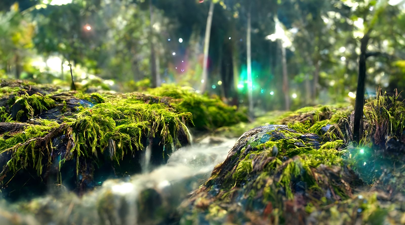 Ethereal Forest Writing a Letter to the Stars