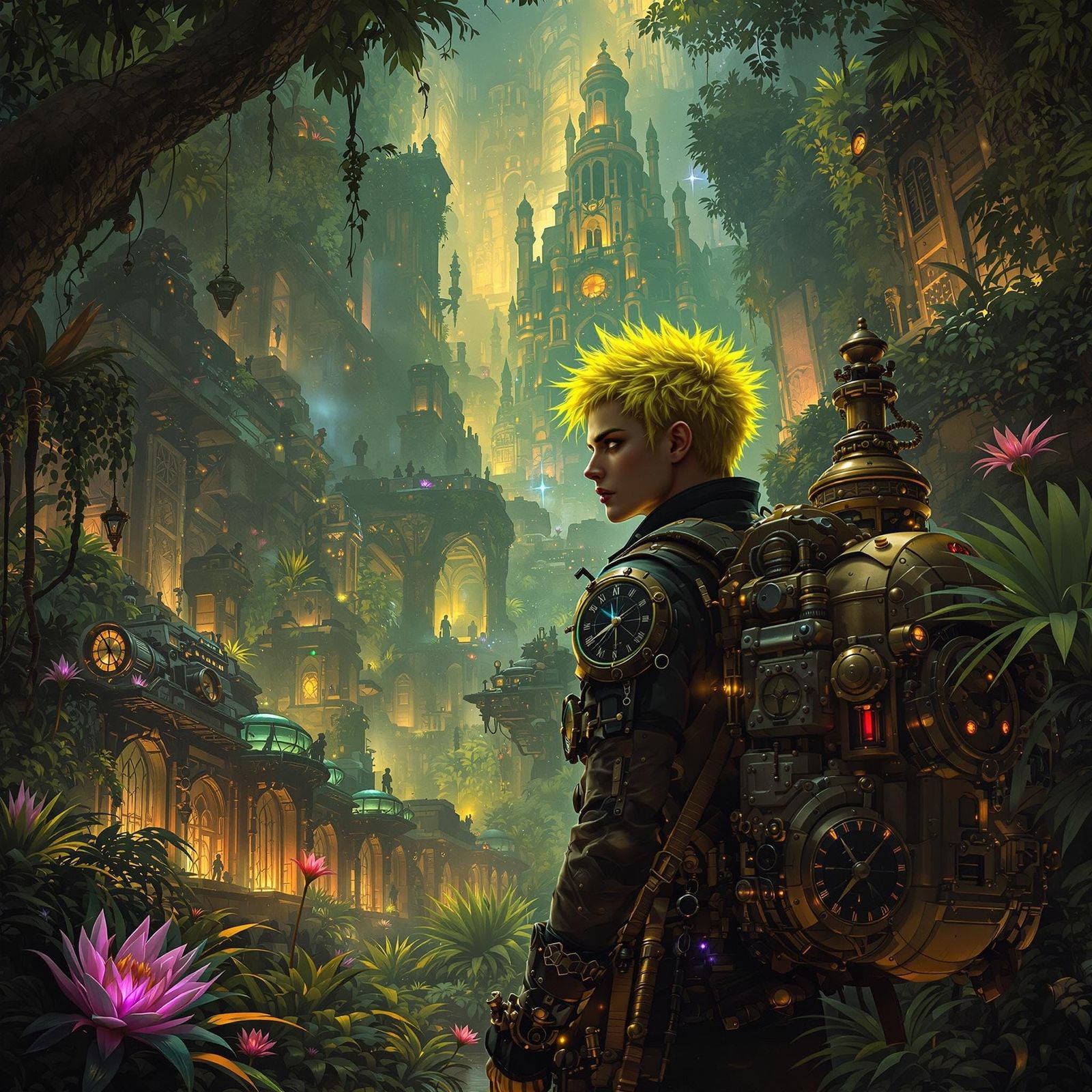 Dieselpunk Explorer Discovers Lost City in Jungle