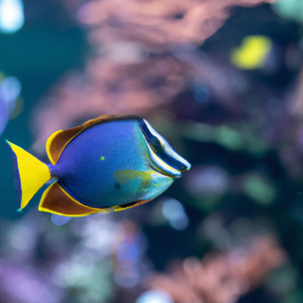 Magical Turquoise Reef with Colorful Fish