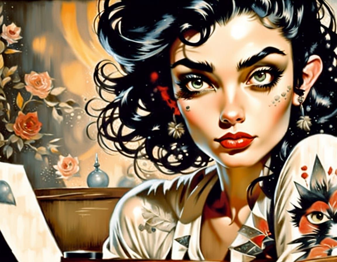 Luxurious 19th-Century Gentleman in a European Parlor