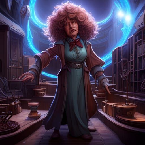 Mad Scientist in Dark Fantasy Style, 8K