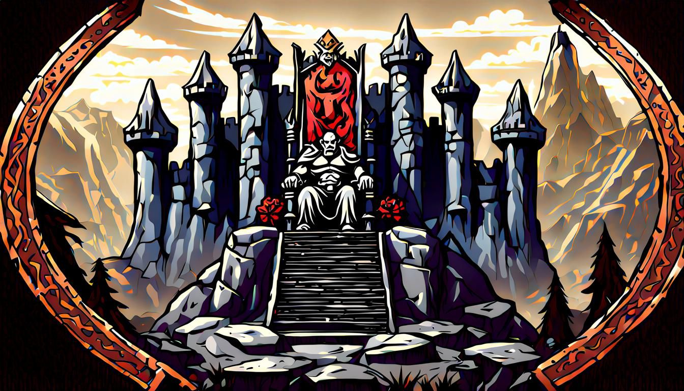 Orc Royal Family Emblem in Castle Landscape