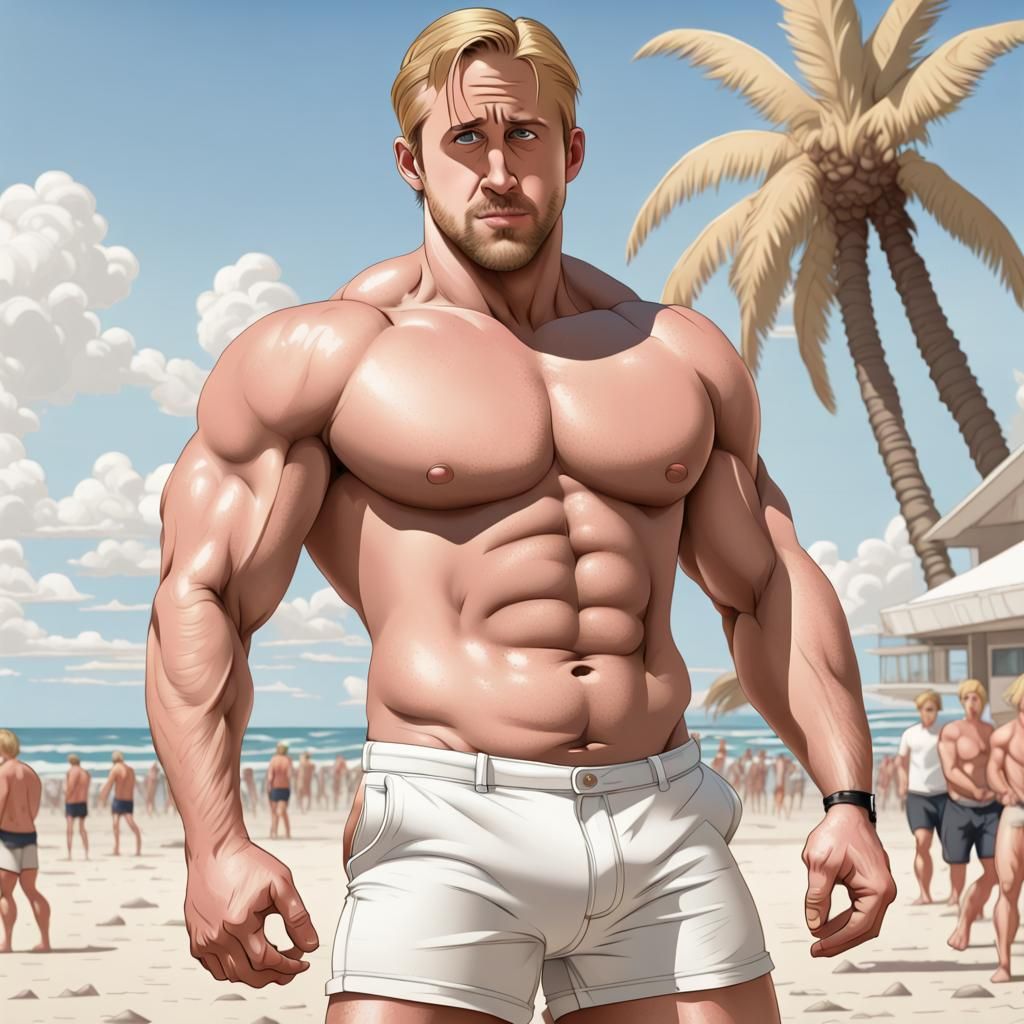 Offseason bodybuilder Ryan Gosling
