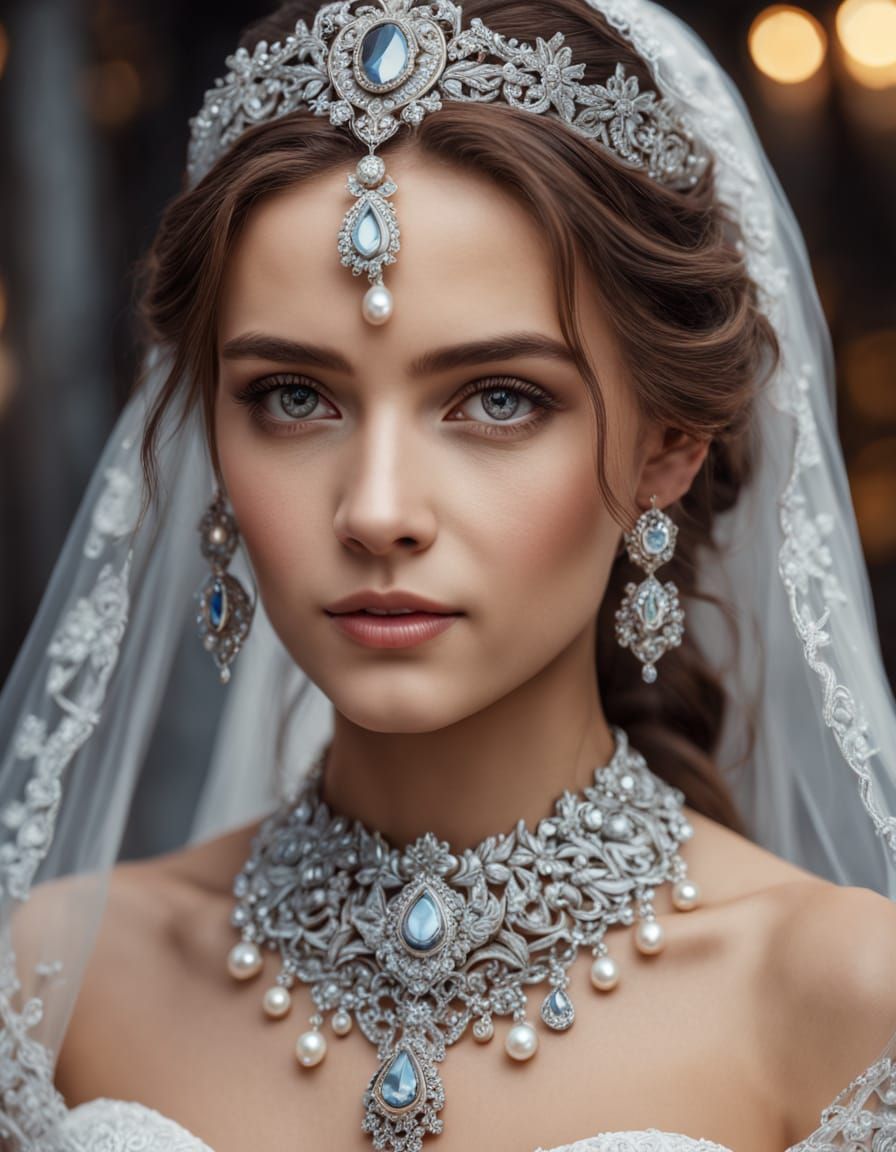 Cosmic Bride: 8K Ultra HD Portrait