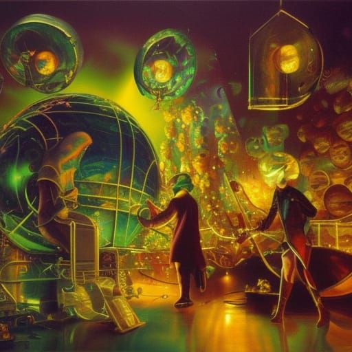 Discworld: An Oil Painting Inspired by Terry Pratchett