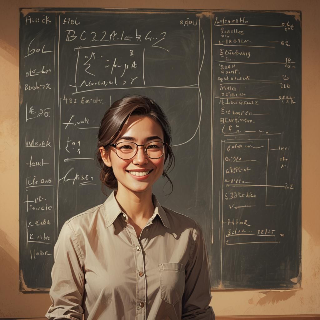 Warm and Gentle Teacher in Earth Tones